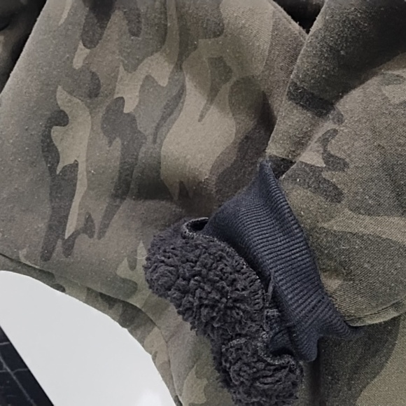 Huntington Beach Soft Sherpa Fleece Lined Knit Camo Jogger Utility Lounge Pants - Picture 5 of 10